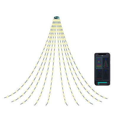 Smart App Control LED String Light Christmas Tree Decorative Light Dimmable Music Sync Light