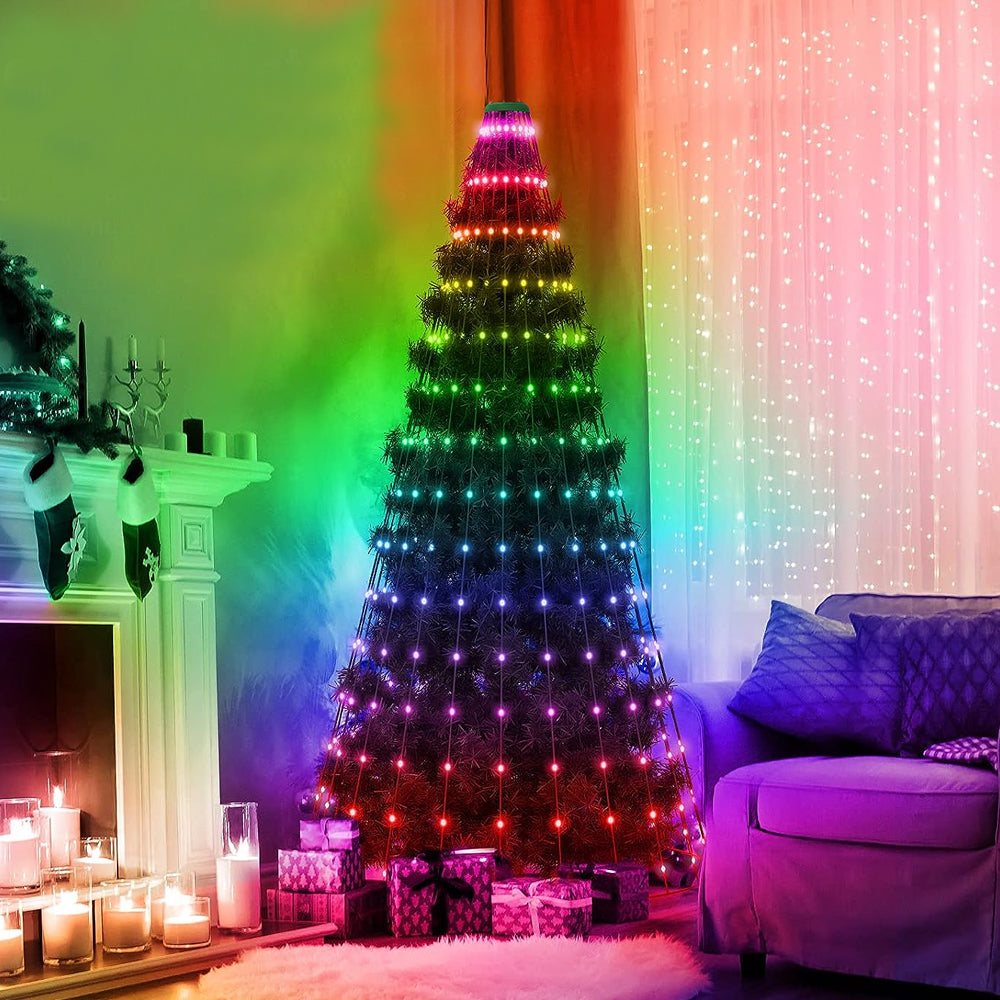 Smart App Control LED String Light Christmas Tree Decorative Light Dimmable Music Sync Light