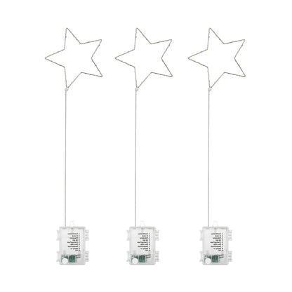 Christmas Window Star String Lights Waterproof Outdoor Patio Lights Decor for Tree Garden Backyard-Warm white