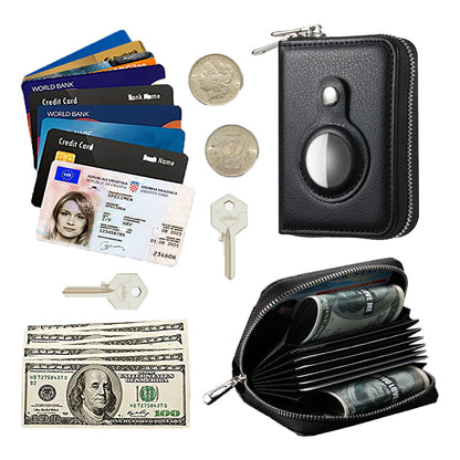 Travel RFID Blocking Wallet Money Purse Card Holder Case Black
