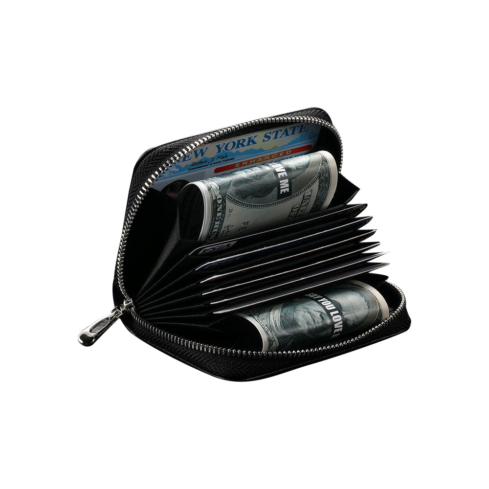 Travel RFID Blocking Wallet Money Purse Card Holder Case Black