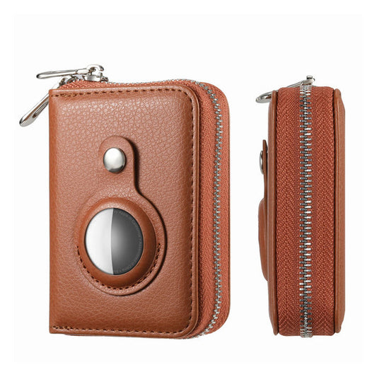 Travel RFID Blocking Wallet Money Purse Card Holder Case Brown