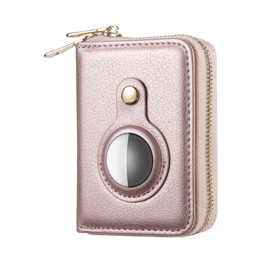 Travel RFID Blocking Wallet Money Purse Card Holder Case Rose Gold