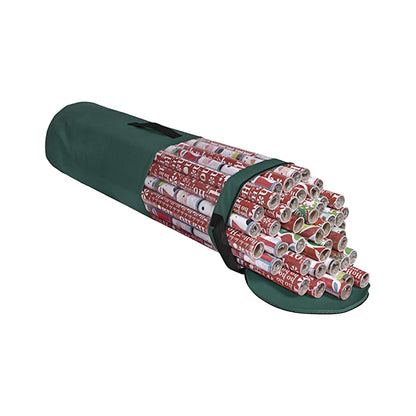 PVC Clear Wrapping Paper Storage Organizer Container Christmas Gift Storage Bag Green