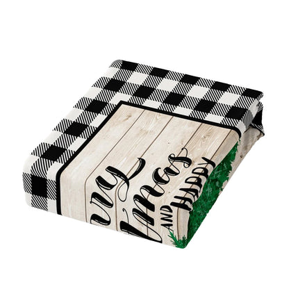 Christmas Bedding Set Quilt Cover Pillowcases Set Style 2