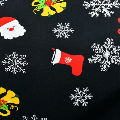 Christmas Stretch Office Chair Cover Removable Swivel Office Chair Slipcover Black