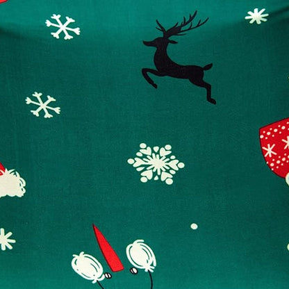 Christmas Stretch Office Chair Cover Removable Swivel Office Chair Slipcover Green