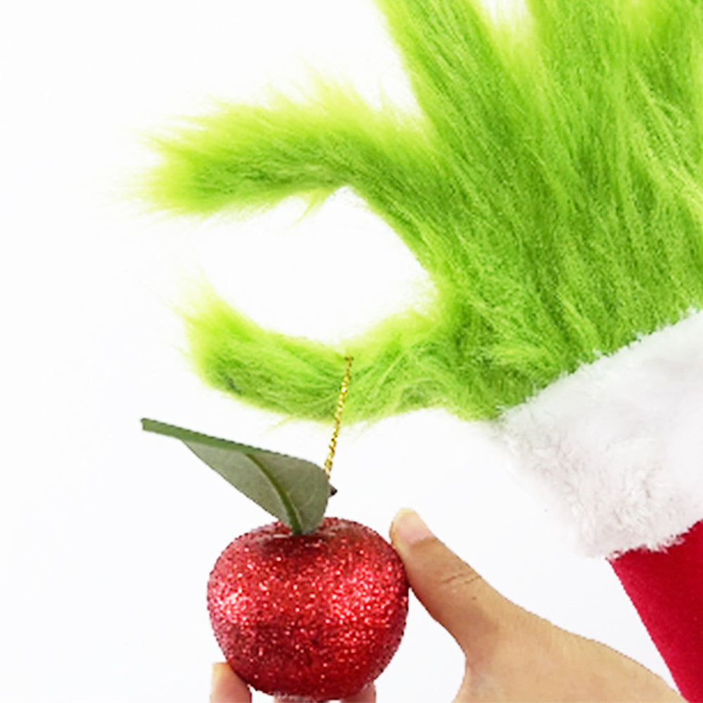 2pcs Christmas Elf Green Hand Tree Topper Xmas Arm Plush Doll Ornament for Christmas Party Decorations