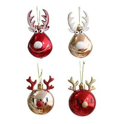 4pcs Christmas Balls Ornaments Bauble Pendant Xmas Tree Hangings Decor