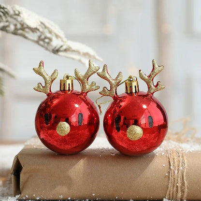 4pcs Christmas Balls Ornaments Bauble Pendant Xmas Tree Hangings Decor
