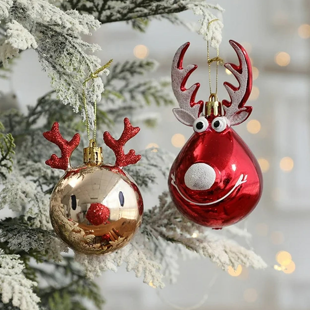 4pcs Christmas Balls Ornaments Bauble Pendant Xmas Tree Hangings Decor
