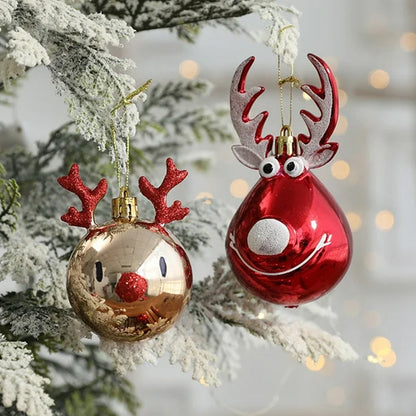 4pcs Christmas Balls Ornaments Bauble Pendant Xmas Tree Hangings Decor