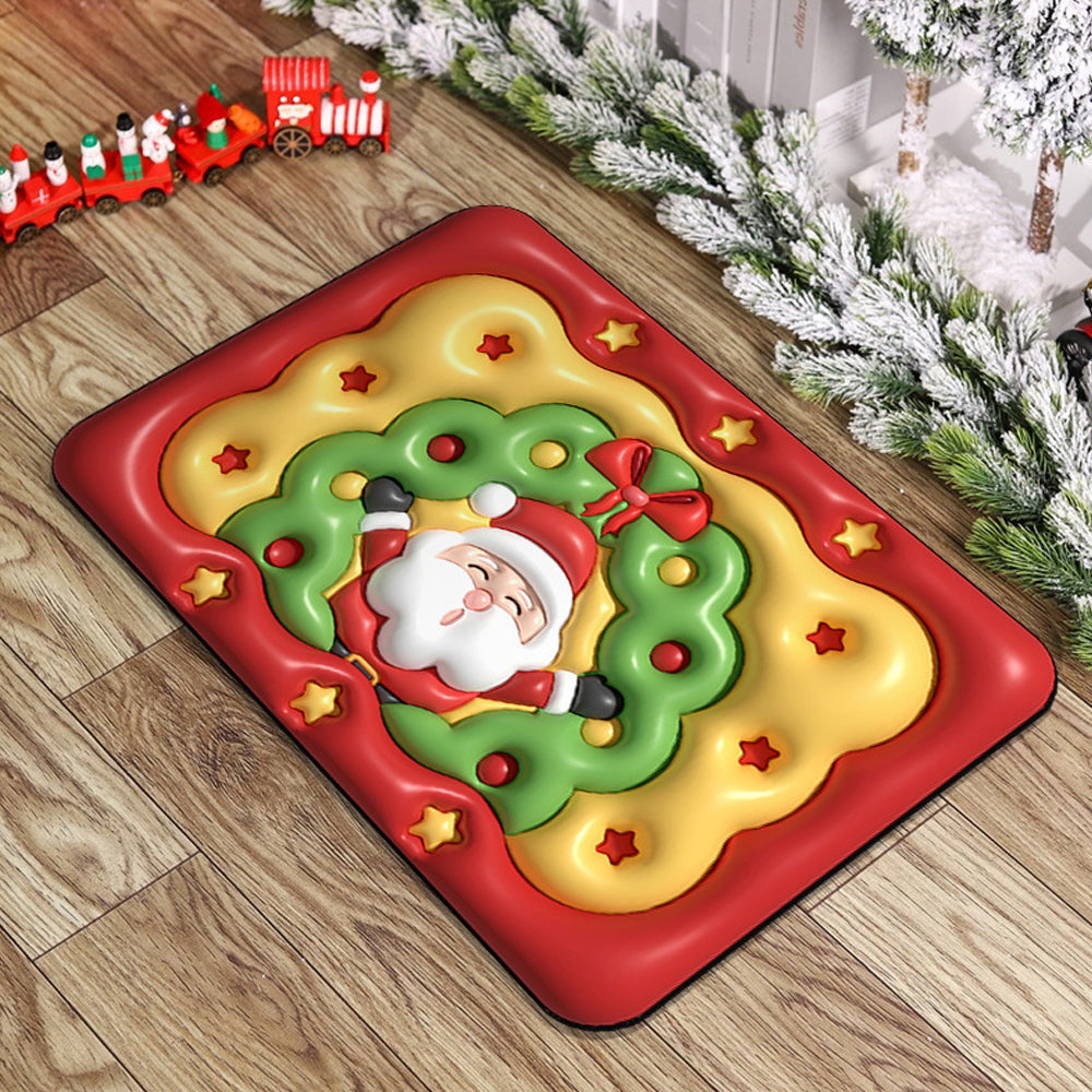 Funny Christmas Welcome Mat Door Mat Non-slip Floor Mat Entryway Mat Home Decor Style 3