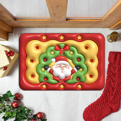Funny Christmas Welcome Mat Door Mat Non-slip Floor Mat Entryway Mat Home Decor Style 3