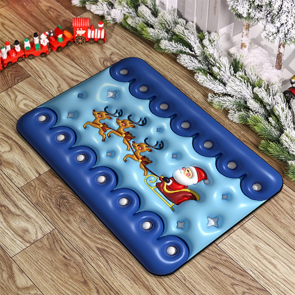 Funny Christmas Welcome Mat Door Mat Non-slip Floor Mat Entryway Mat Home Decor Style 4