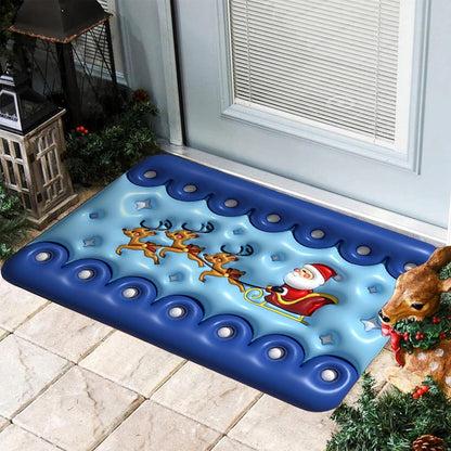 Funny Christmas Welcome Mat Door Mat Non-slip Floor Mat Entryway Mat Home Decor Style 4