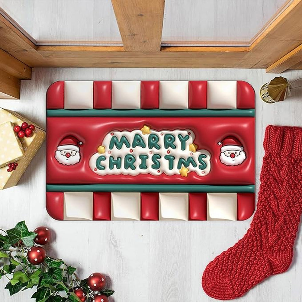 Funny Christmas Welcome Mat Door Mat Non-slip Floor Mat Entryway Mat Home Decor Style 1