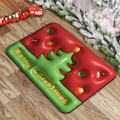 Funny Christmas Welcome Mat Door Mat Non-slip Floor Mat Entryway Mat Home Decor Style 2