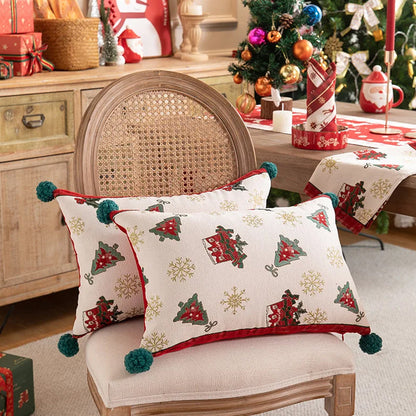 Christmas Throw Pillow with Covers Xmas Decorative Pillow