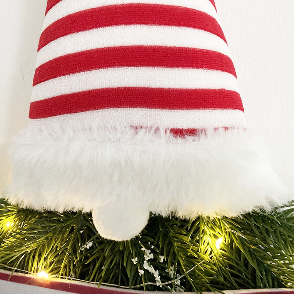 2xChristmas Wreath Door Decoration LED Wreath for Home Decor