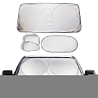 6 Pcs Set Car Windshield Sun Shade Sun Visor Protector for Side Window Front and Rear Windshield
