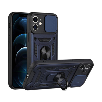 For iPhone 15 Series Stand Case Anti-Scratch Shockproof Protective Case Blue