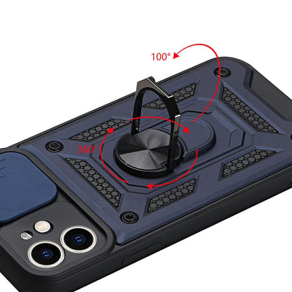 For iPhone 15 Series Stand Case Anti-Scratch Shockproof Protective Case Blue