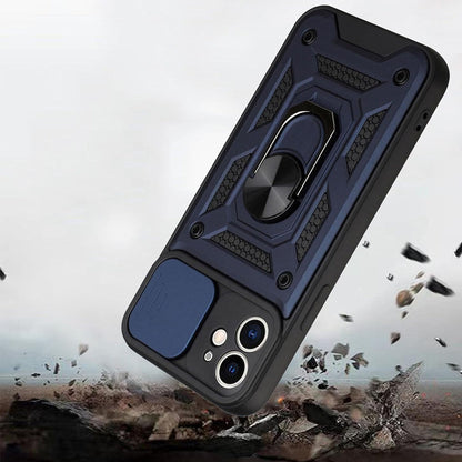 For iPhone 15 Series Stand Case Anti-Scratch Shockproof Protective Case Blue