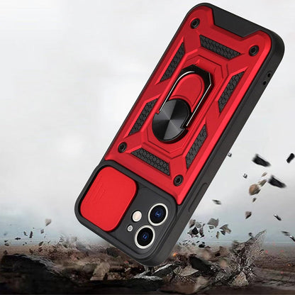 For iPhone 15 Series Stand Case Anti-Scratch Shockproof Protective Case Red