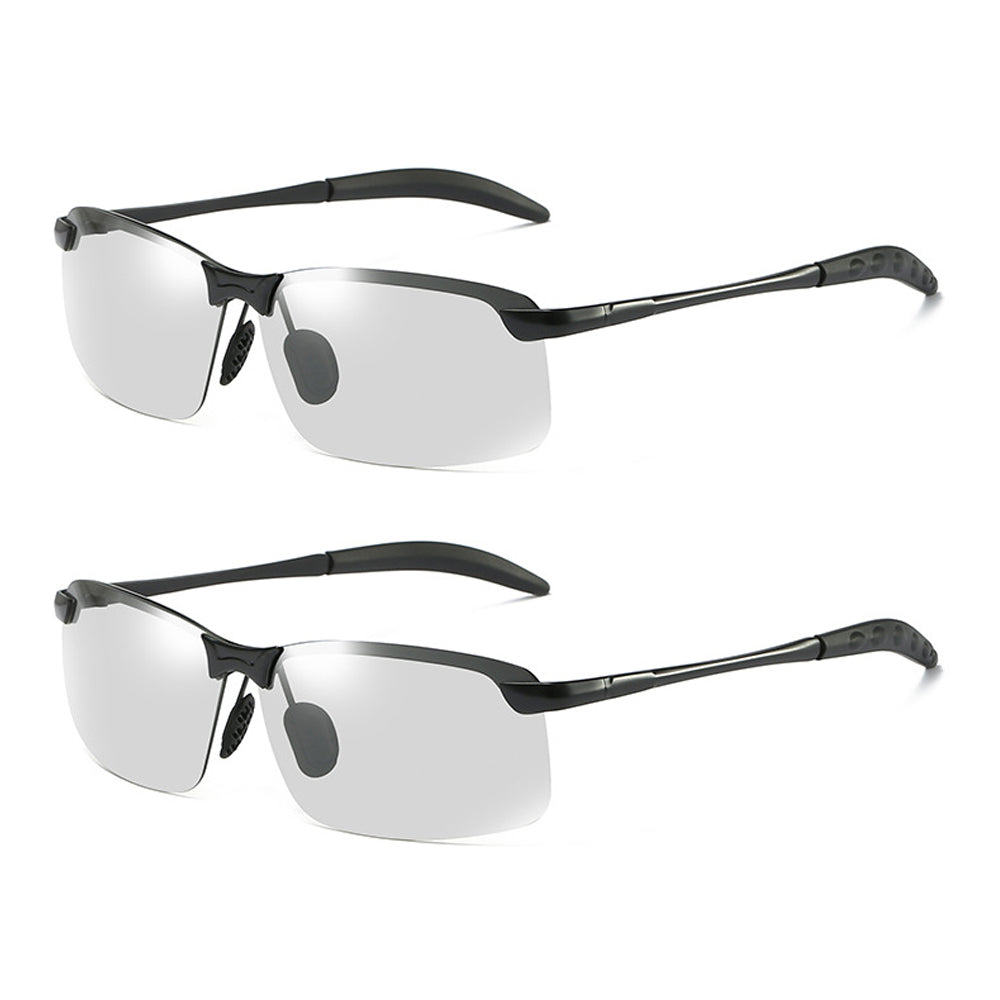 2 Pairs of Photochromic Polarised Sunglasses