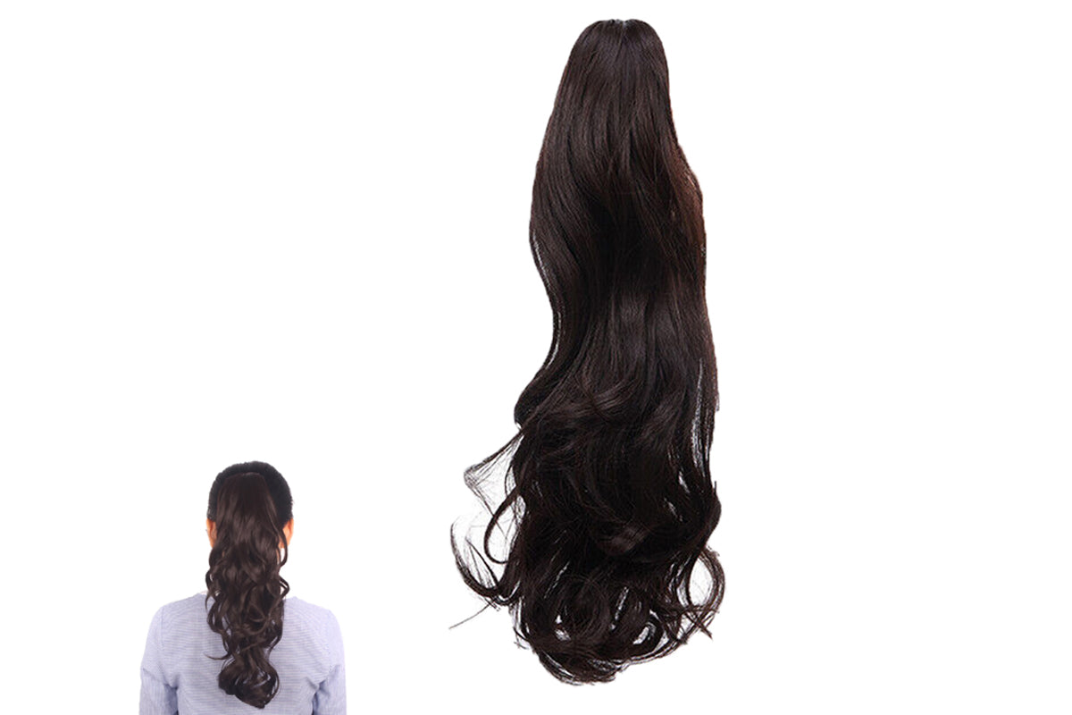 Ponytail Extension Claw Long Curly Clip in Claw Hair Extension Natural Looking Hairpiece for Women-Style 2