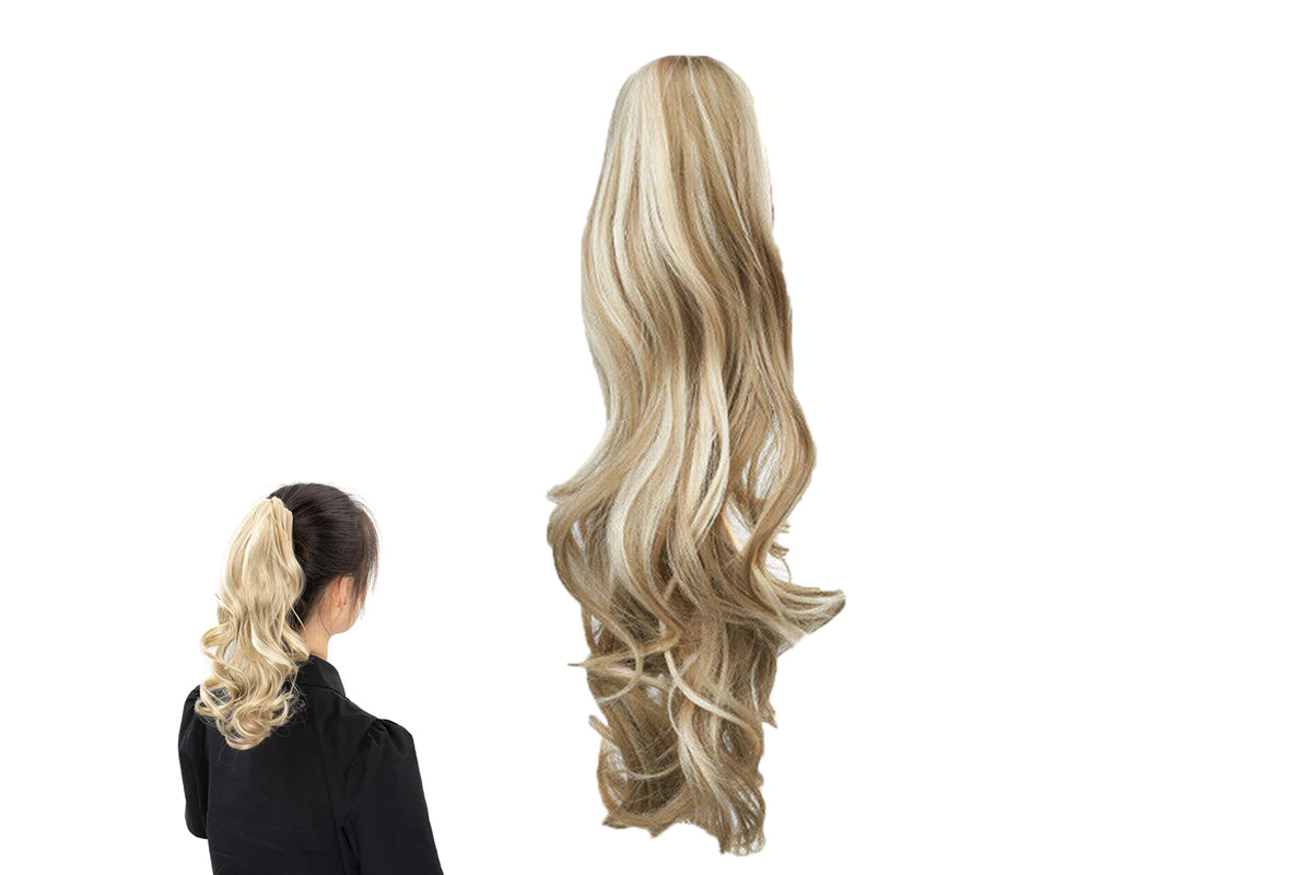 Ponytail Extension Claw Long Curly Clip in Claw Hair Extension Natural Looking Hairpiece for Women-Style 4