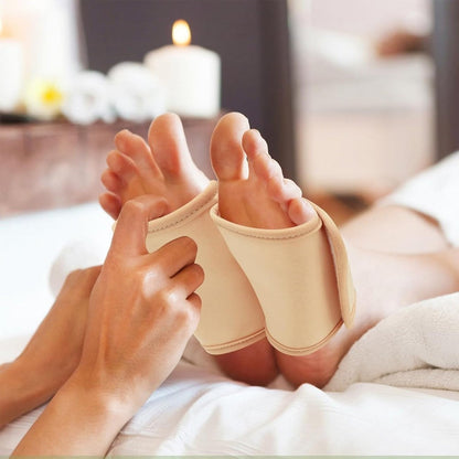 2 Pairs of Reusable Castor Oil Packs Castor Oil Wraps for Knee and Feet