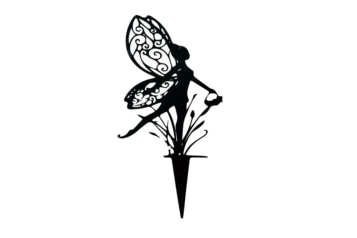 3Pcs Mixed Style Metal Fairy Stake Patio Garden Art Decoration