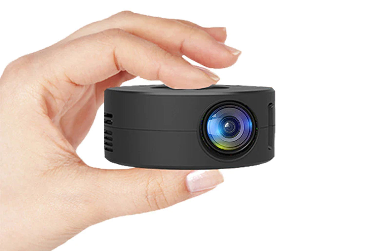 Mini Projector Portable Home Nightlight Projector Compatible with Home Bedroom-Black