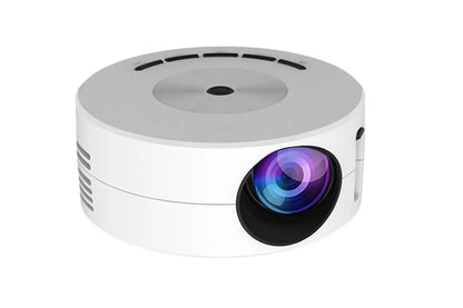 Mini Projector Portable Home Nightlight Projector Compatible with Home Bedroom-White