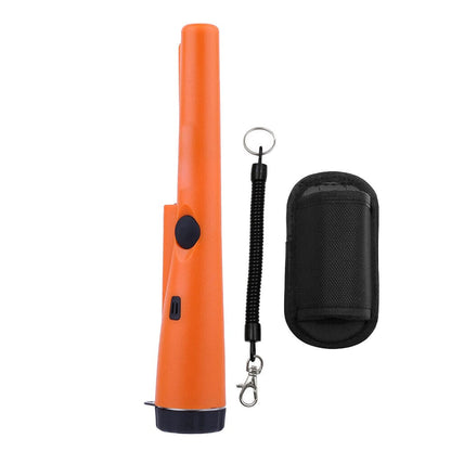 Handheld Water-resistant Metal Detector Automatic Pinpointer Orange