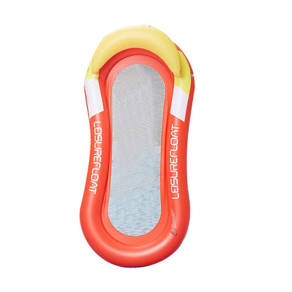 Inflatable Pool Mat Floating Pool Lounge Raft Water Bed Orange