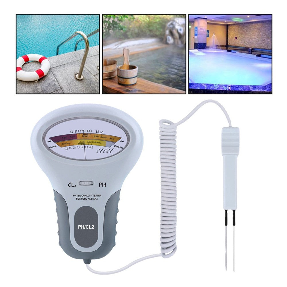 Level Monitor Meter Chlorine Digital PH Swimming Pool Kit Water Quality Tester