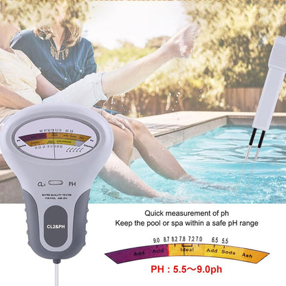 Level Monitor Meter Chlorine Digital PH Swimming Pool Kit Water Quality Tester