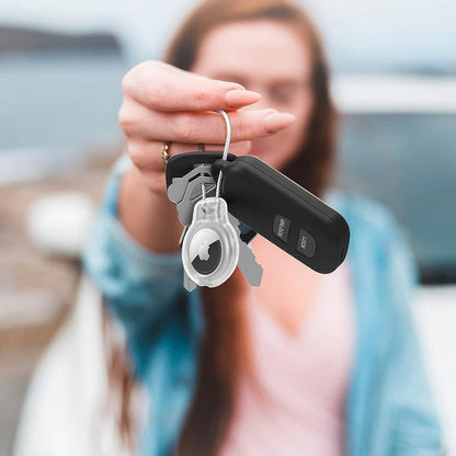 1Pc for Apple AirTag Protective Case Secure Holder - Transparent