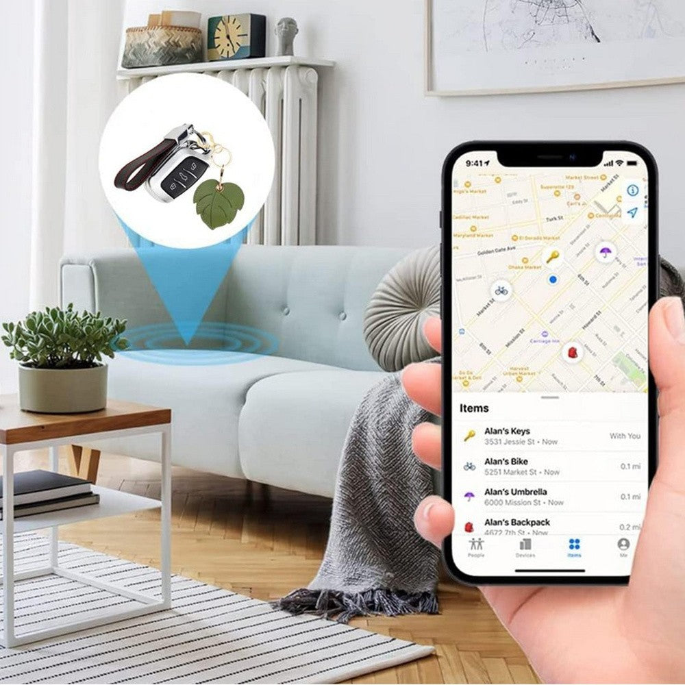 4Pcs for Apple AirTag Protective Case Holder with Keychain Ring
