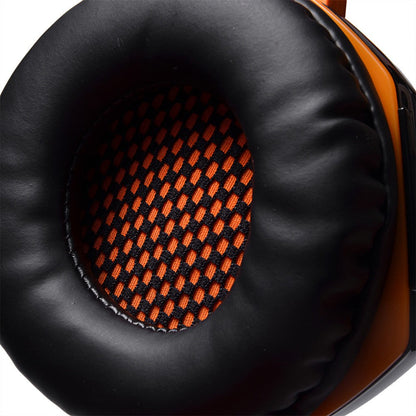 3.5mm Gaming Headset with Mic and LED Light for PC Mac Laptop Orange