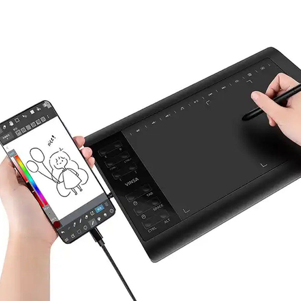 Digital Graphic Board Set Drawing Painting Animation Tablet Pad with Stylus