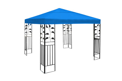 Gazebo Top Cover Replacement Canopy Cover for Outdoor Garden Yard Patio-Blue