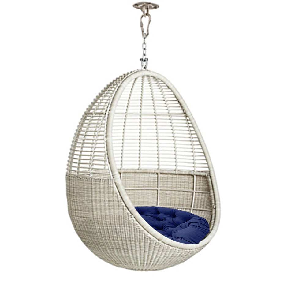 Round Chair Cushion Hanging Egg Chair Cushion Swing Chair Seat Pad Relax Cushion Navy Blue