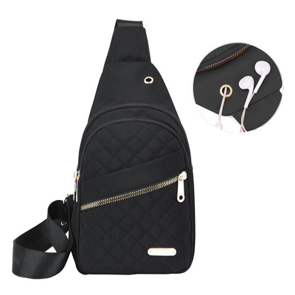 Women Chest Bag Sling Bag Crossbody Bag Shoulder Bag Black