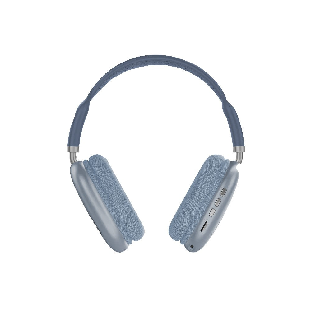 Colorful LED Wireless Headphones Bluetooth Stereo Earphones Over-Ear Headset Blue