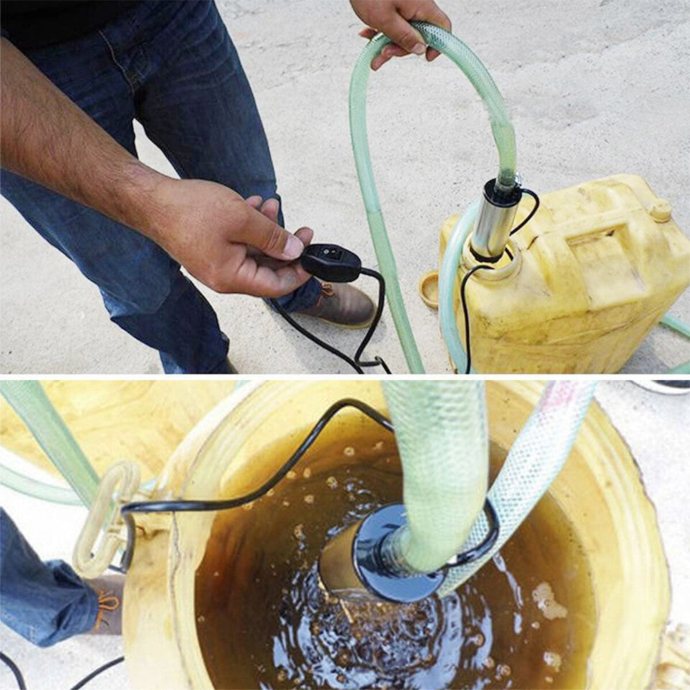 12V Stainless Steel Diesel Fuel Transfer Pump with Filter