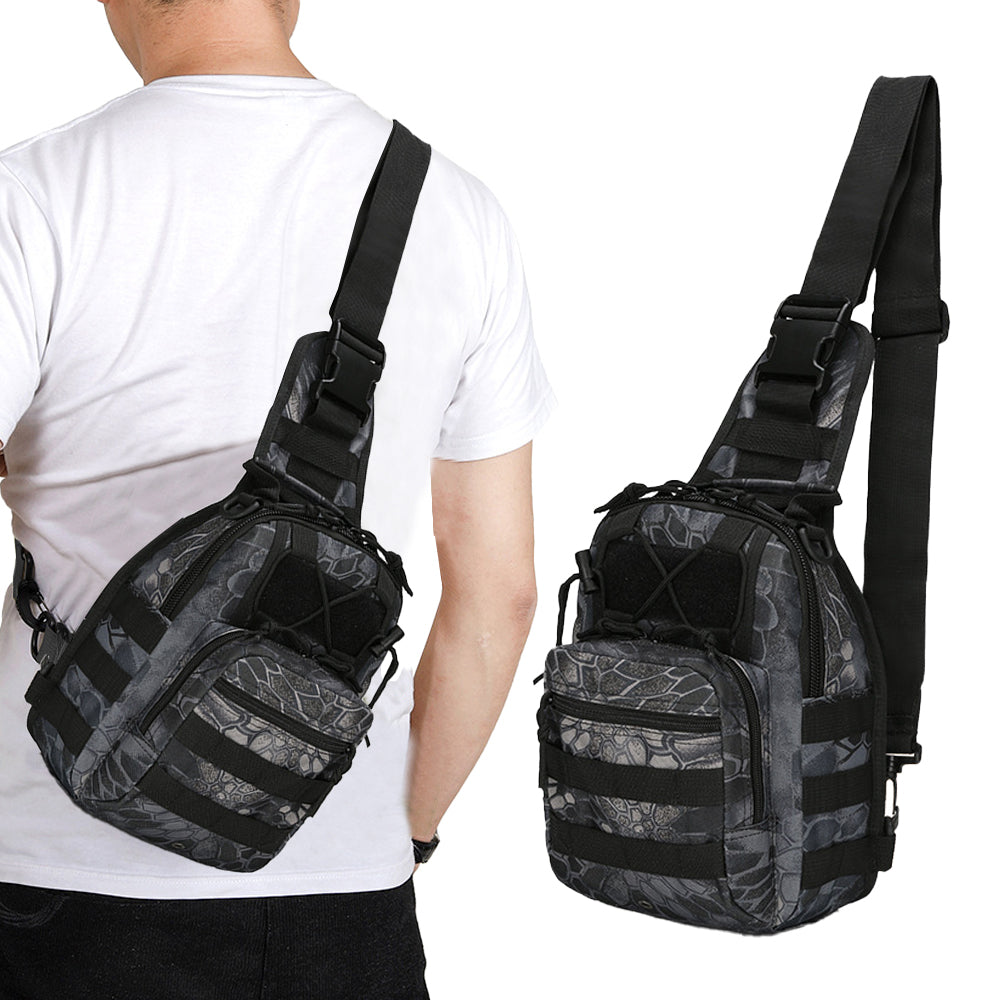 Men Tactical Chest Bag Pack Sling Messenger Shoulder Bag Sport Bag Style 4
